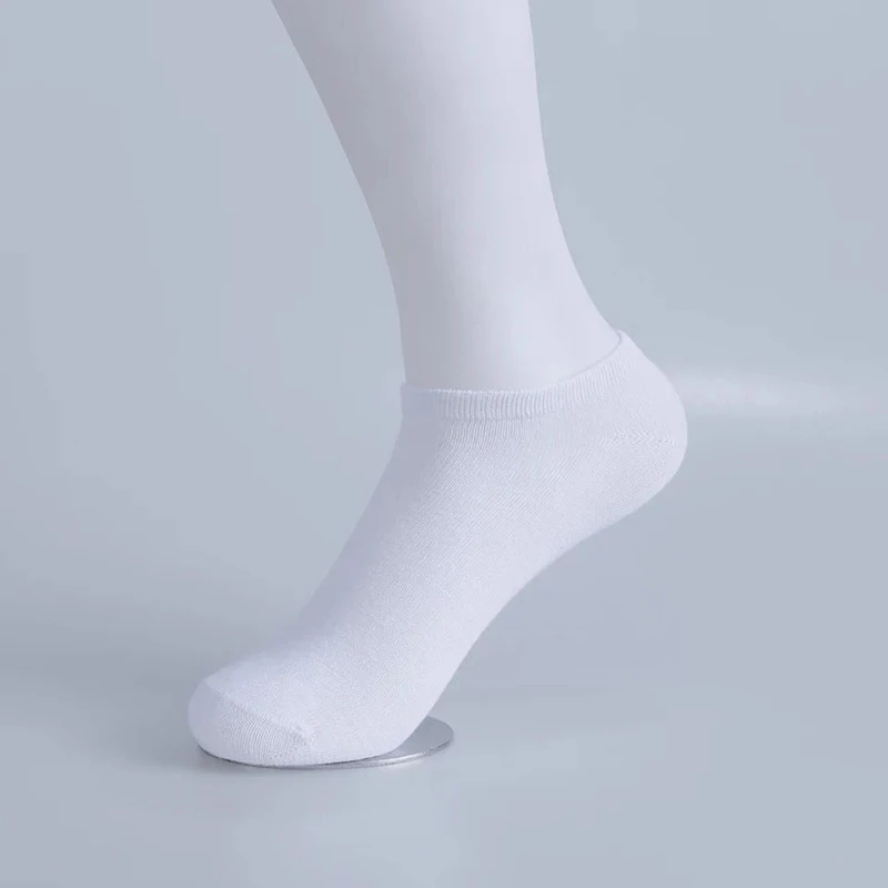 10-Pairs-Women-Socks-Breathable-Sports-socks-Solid-Color-Boat-socks-Comfortable-Cotton-Ankle-Socks-White (1)