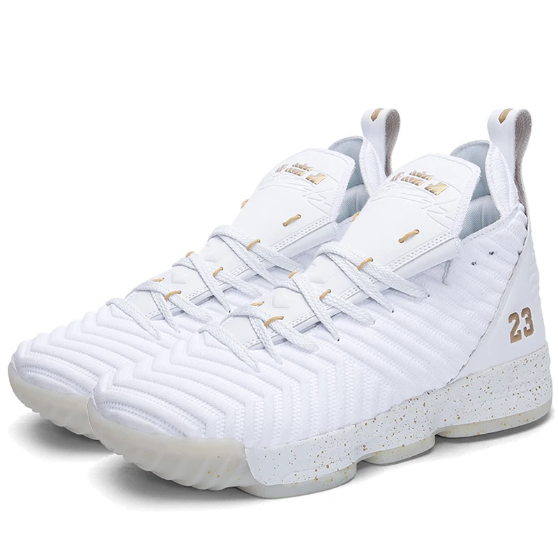 white and gold Sondr баскетбольные кроссовки мужские Lebron высокие баскетбольные кроссовки мужские тренировочные ботильоны уличная Мужская разноцветная спортивная обувь унисекс - Цвет: white and gold