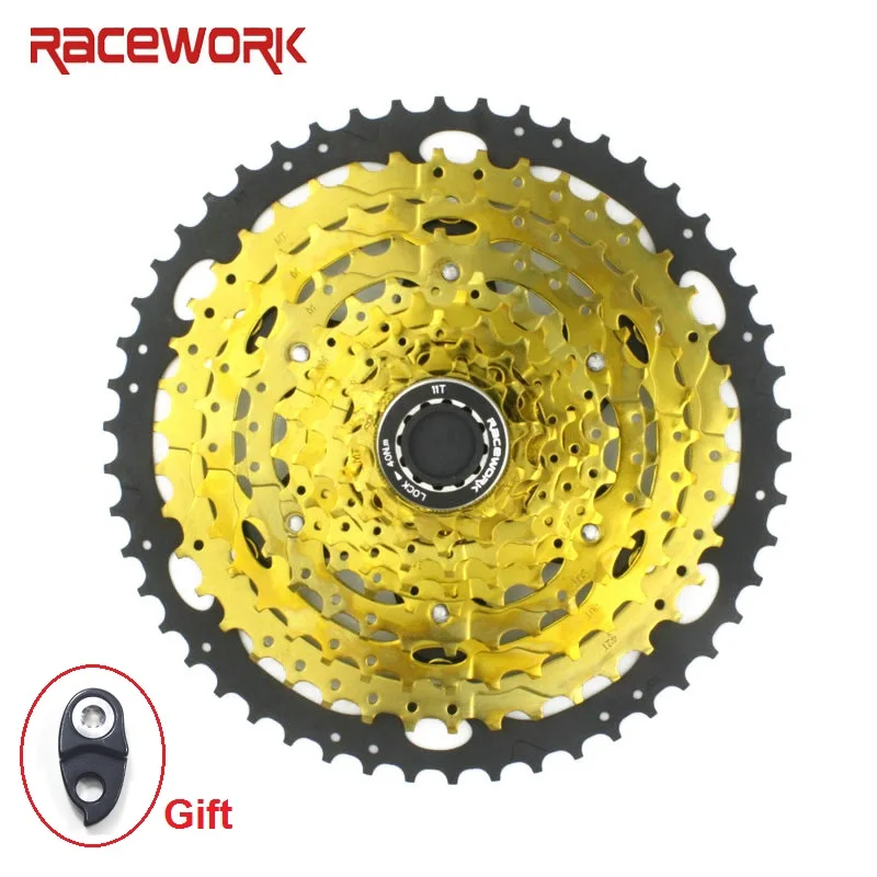 Кассета велосипедная RACEWORK 10 скоростей Золотая кассета звездочка маховик для