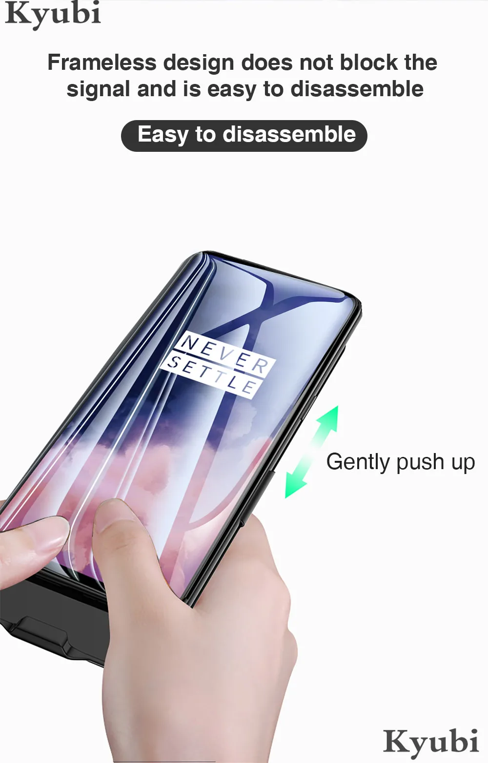 6500 мАч чехол для зарядки аккумулятора для One Plus 7T Pro 7T внешняя Портативная подставка чехол для зарядки для One Plus 7T Pro 7T