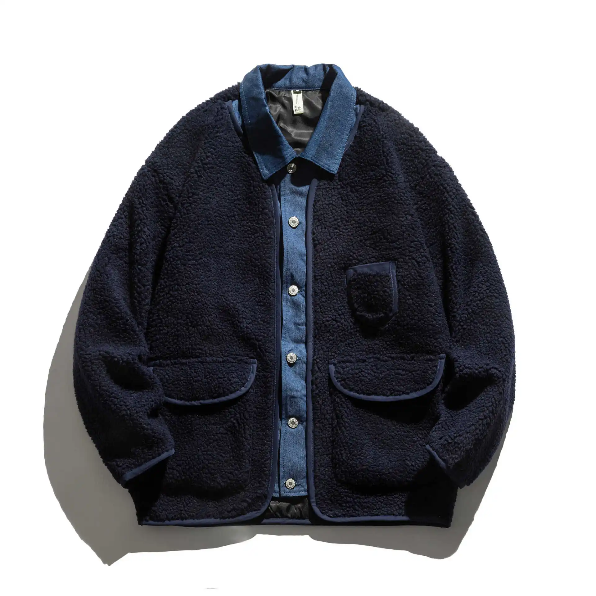 

Vintage 2021 winter new style three-dimensional patch pocket ordinary youth casual single-breasted cotton regular jacket