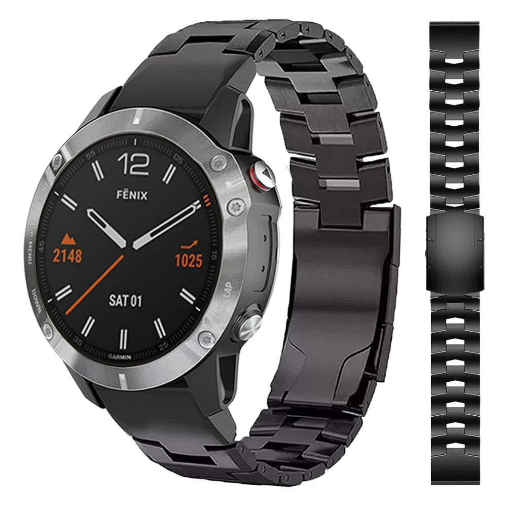 Cinturino In Acciaio Inossidabile 22Mm 26Mm Quick Fit In Lega Di Titanio Per Garmin Fenix 6X 6 Pro/Descente Mk2I/Marq Cinturino Cinturino