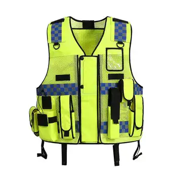 

NEW Yellow Tactic Security Patrol Vest Hi Viz Industry Door Staff Workwear Safety Clothing High Visibility Night Reflective Safe
