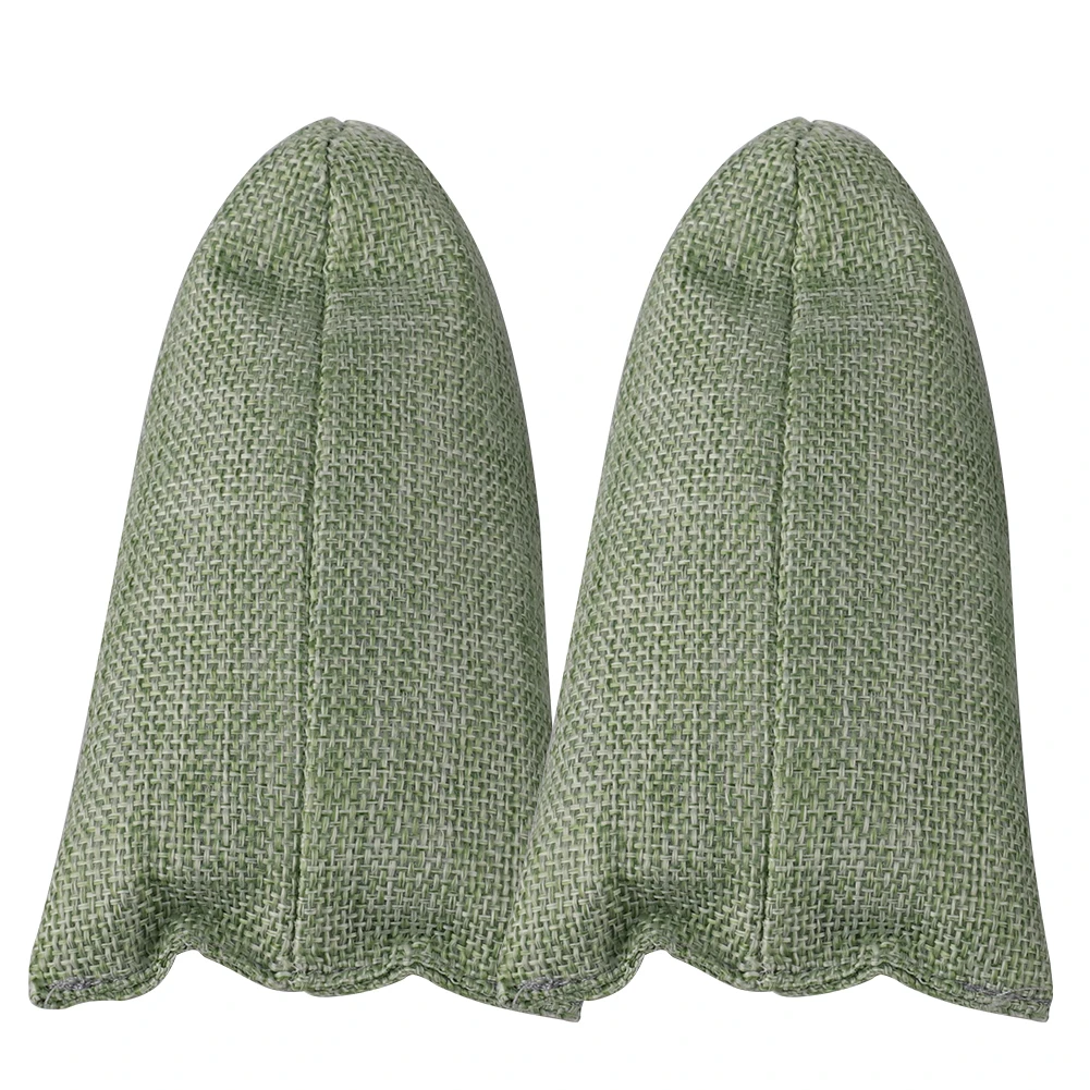 2pcs Activated Carbon Air Purify Bag Fresh Active Bamboo Charcoal Carbon Bags Mold Odour smell Remove shoes home car use - Цвет: Зеленый
