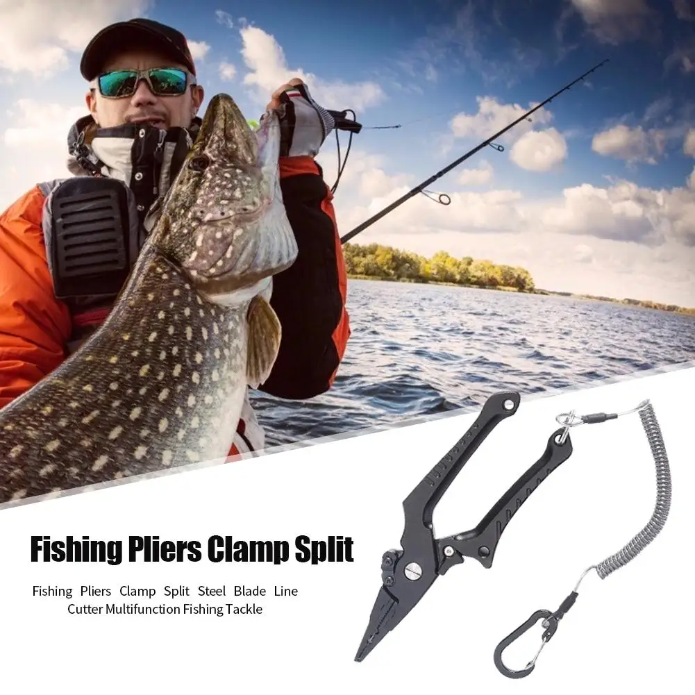 

Multifunctional Fishing Pliers Black Outdoor Special Purpose Long Service Life Durable Hook Remover Line Cutter Fish Gripper