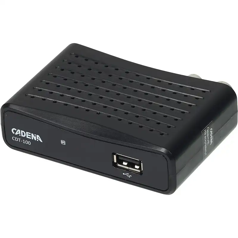 Ресивер DVB-T2 CADENA CDT-100, черный, (046/91/00050627)