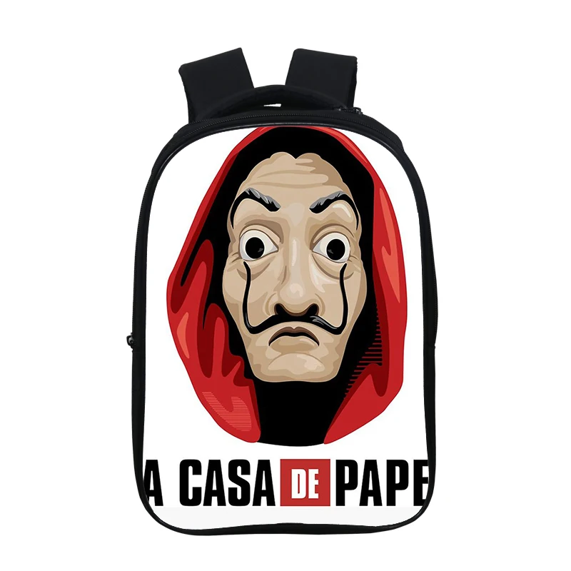 Sac A Dos 3D Print Money Heist Backpack Hot TV Show Unisex La Casa De Papel Rucksack Teenager Schoolbag Laptop BookBag | Багаж и сумки