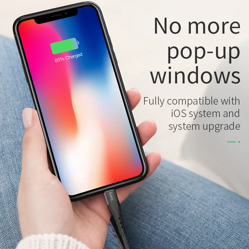 HOCO usb type C к USB кабель для iPhone Xs Max X 8 Plus 18 Вт PD 3A Быстрая зарядка зарядное устройство type-c USB C кабель для Apple шнур данных
