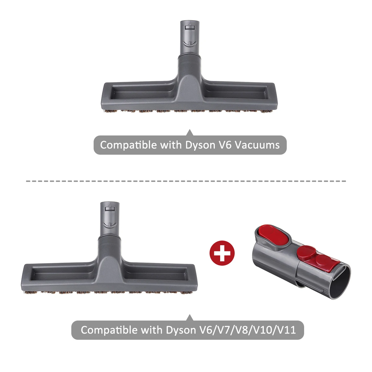1Pcs Brush Head for Dyson V6 V7 V8 V10 V11 Vacuum Cleaner Floor Carpet Brush Home Vacuum Cleaner Cleaning Tools Accessories