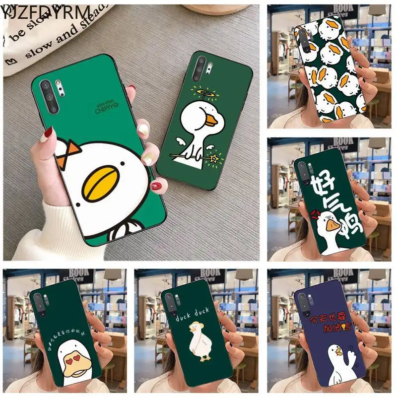 

Lovely Cartoon Animal Duck Phone Case For Samsung Galaxy Note20 ultra 7 8 9 10 Plus lite J7 J8 Plus 2018 Prime