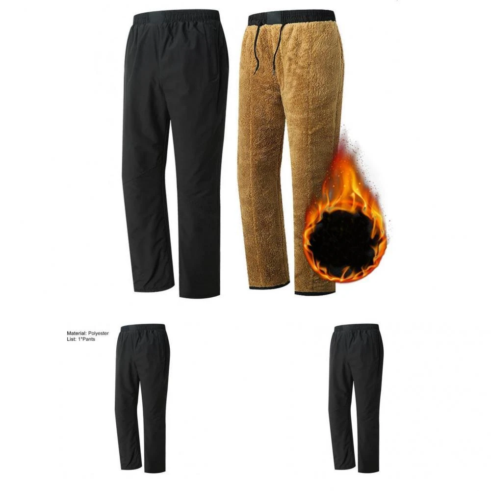 Pantalones cálidos resistentes al pantalón grueso de invierno, para el trabajo|Pantalones informales| - AliExpress