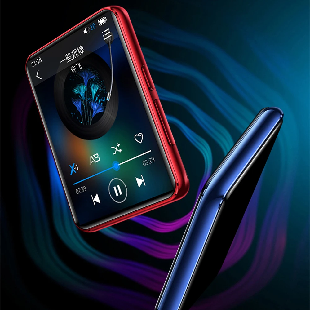 MP4 плеер Bluetooth 4,2 с 2,5 дюймовым сенсорным экраном 16 Гб HiFi без потерь плеер встроенный динамик, Спортивная sd-карта до 128 ГБ