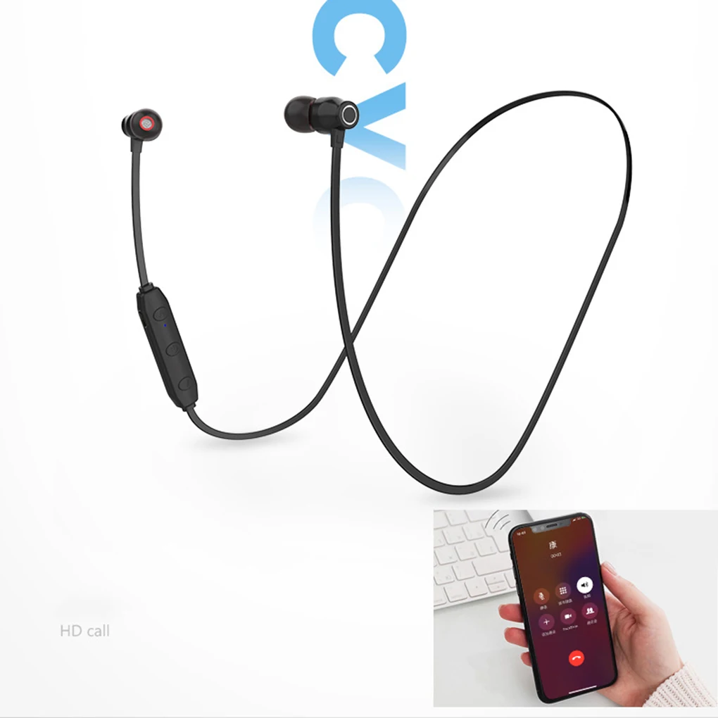 X5 беспроводные Bluetooth Sweatproof шейные наушники спортивные беговые громкой связи шумоподавляющий наушник