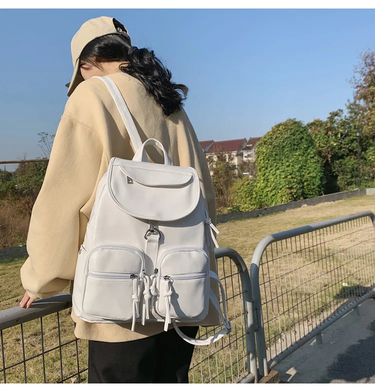 Mochila Feminina Para notebook Grande Couro Mochila Feminina Повседневный непромокаемый большой черный рюкзак для женщин роскошный из искусственной кожи