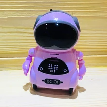 Карманный радиоуправляемый робот, говорящий, интерактивный, голосовое распознавание, запись, пение, танцы, история, мини-робот, игрушки для детей