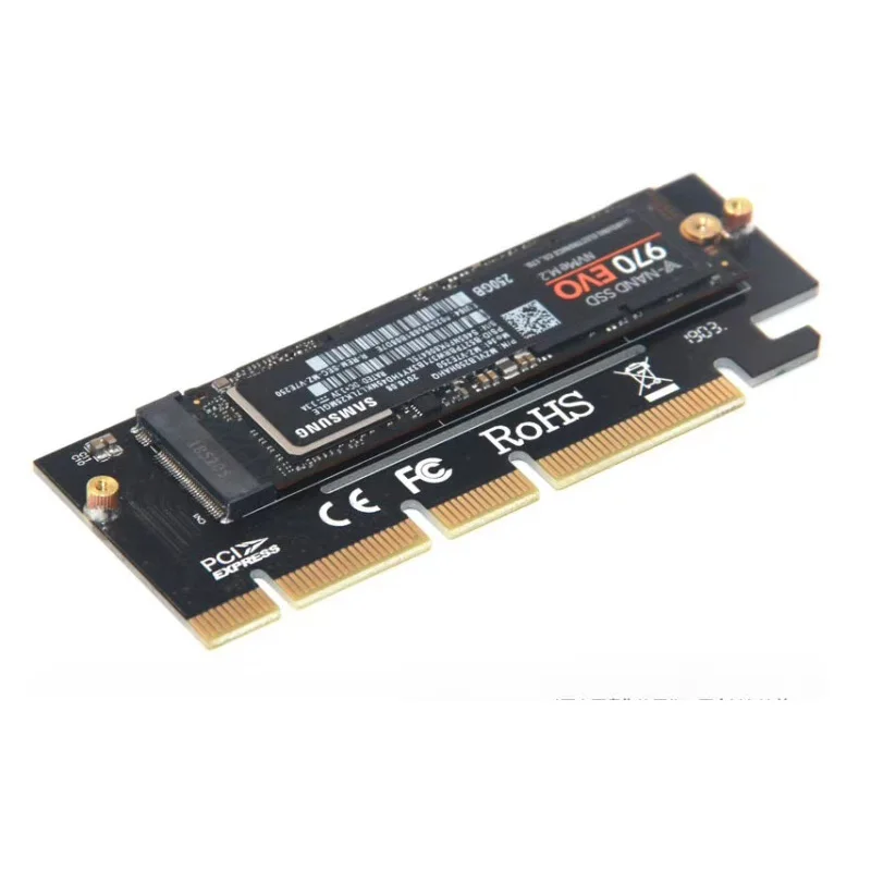 M.2 NVME Raiser PCIE to M2 адаптер PCI Express GEN3 высокоскоростной совместимый PCIE X16 X8 X4 слот Светодиодный индикатор для SSD 2230-2280 M2