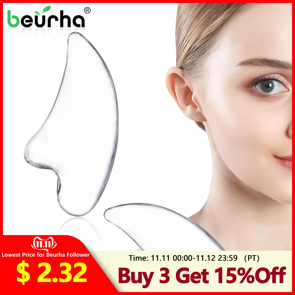 

High Quality GuaSha Massage Tool Facial SPA Scraping Healing Jade Stone For Body Neck Stress Relieving Massager Health Care