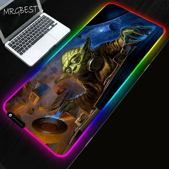 

MRGBEST Star Wars Game RGB Mouse Pad Natural Non-slip Rubber Computer Mousepad XXL Non-slip Notebook Mat Lock Edge 900x400x4mm L