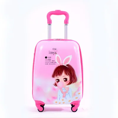 Cartoon Kids Travel Trolley Bags Suitcase for Kids Children Luggage Suitcase Rolling Case Travel Bag on Wheels Suitcase - Цвет: J