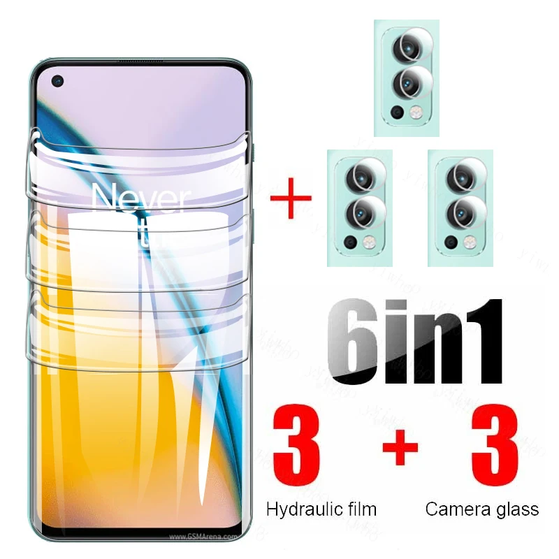 oneplus nord 2 5g hydrogel film + camera glass for one plus nord n100 n10 n200 screen protector oneplus 8t 9pro 8pro hidrogel best screen guard for mobile Screen Protectors