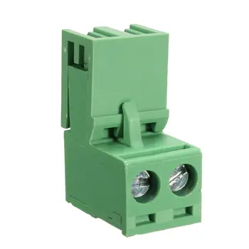 

New 10 pcs 5.08mm Pitch 2Pin Plug-in Screw PCB Terminal Block Connector Right Angle
