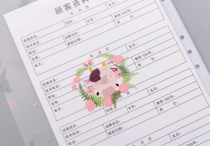 1 шт. Kawaii A4 папка для файлов с цветами, папки для отчетов, корешок, барные листы, бумага для органайзера, держатель для офиса, школьные принадлежности