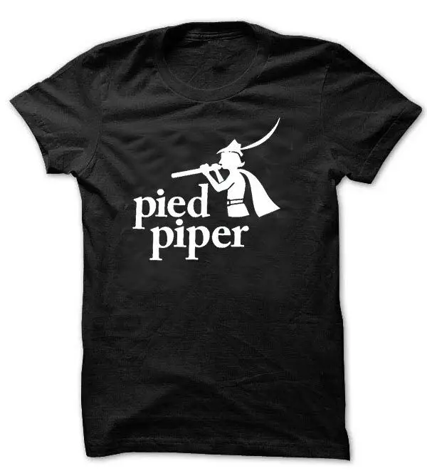 Pied Piper Silicon Valley T Shirt 100% Cotton Classic tee funny t shirts kyku Short |