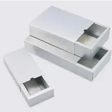 10 шт. серебряный ящик коробка Золотая бумага пустые подарочные коробки DIY ремесло Мыло упаковка картонные коробки Пользовательский логотип
