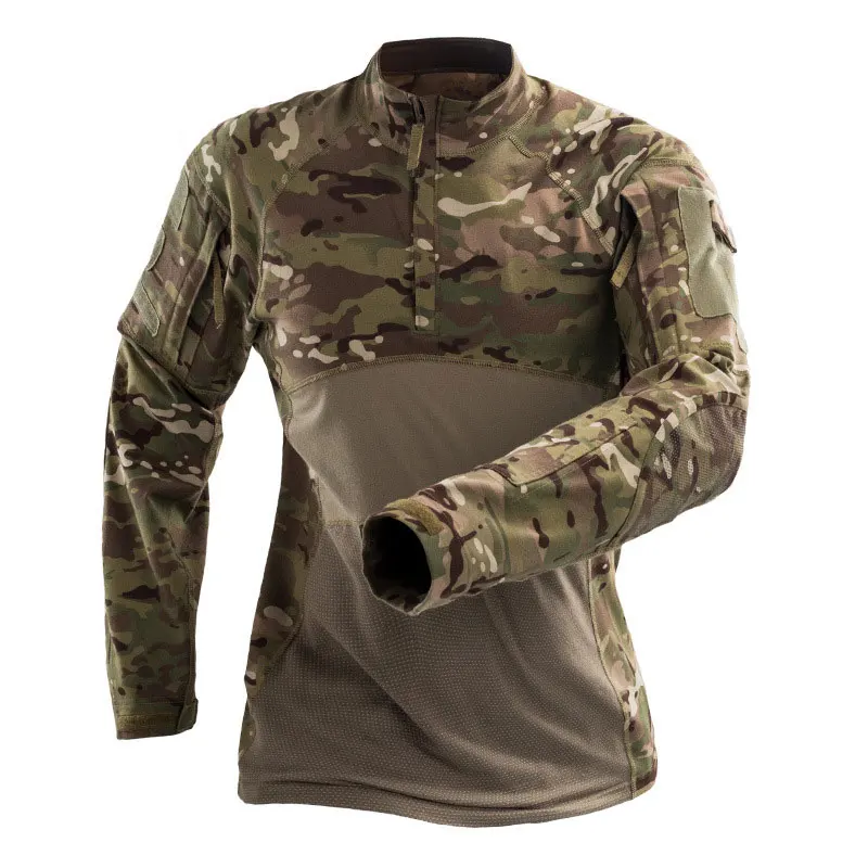 

Military Mens Camouflage Tactical T Shirt Long Sleeve Brand Cotton Breathable Combat Frog Shirt Men Training Shirts S-3XL