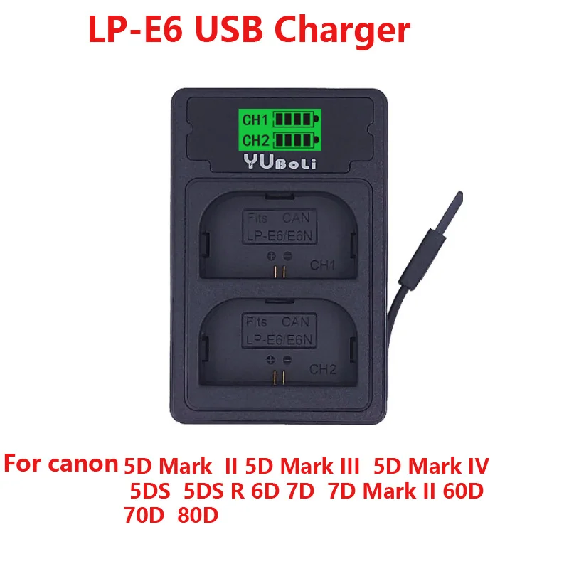 5 штук в наборе USB Порты и разъёмы цифровой Камера Батарея Зарядное устройство для Canon LP-E10 LP-E17 LP-E12 LP-E5 LP-E6 LP-E8