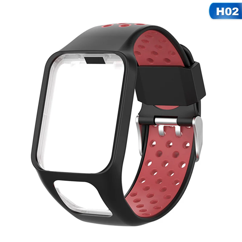 Сменный силиконовый ремешок для TomTom Runner 2/3 Spark/3 дышащая повязка спортивные Смарт-часы аксессуары