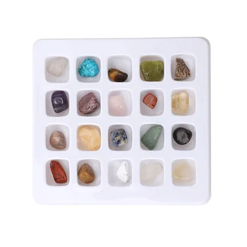 

1 Box Natural Crystal Gemstone Multi-shape Chakra Stone Collection Display