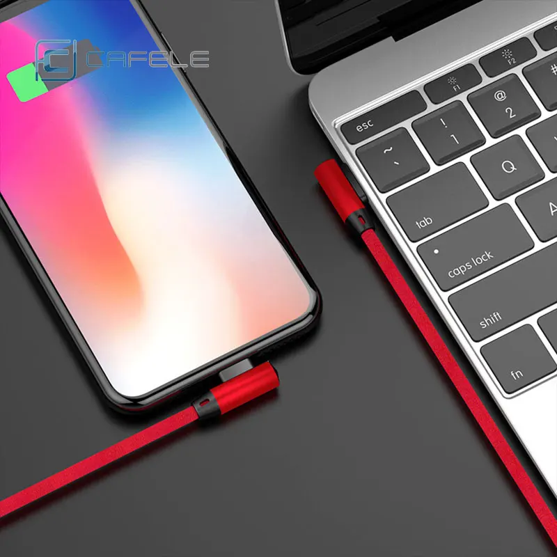 Cafele USB кабель 2.4A Быстрая зарядка 2 м изгиб Usb зарядное устройство кабель для Iphoene 6 7 8 S Plus Iphoenex Xs Max Ipad Mini 1 2 3 4 оборудование