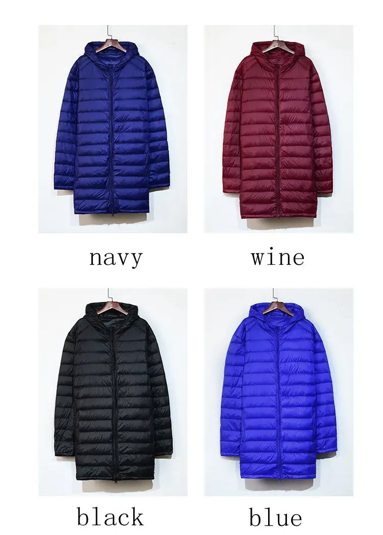 NewBang Plus 8XL Winter Long Duck Down Jacket Men Feather Parka Man Ultra Light Down Jacket Men Lightweight Warm Puffer Jackets Down Jacket Mens Jacket