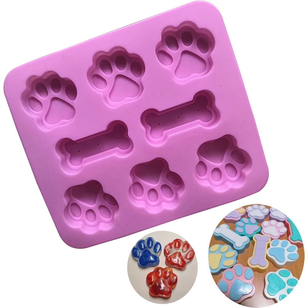 Форма для ног собаки формы торта форма костей креативное печенье помадка 3D