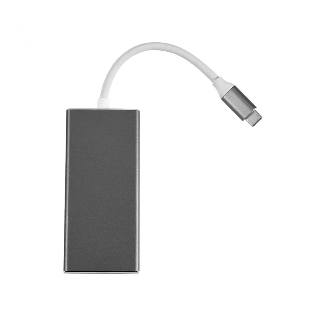 7 в 1 USB 3,0 концентратор USB 3,1 type C 4K HDMI безопасная цифровая карта TF кардридер type C PD зарядный адаптер для MacBook Air Pro