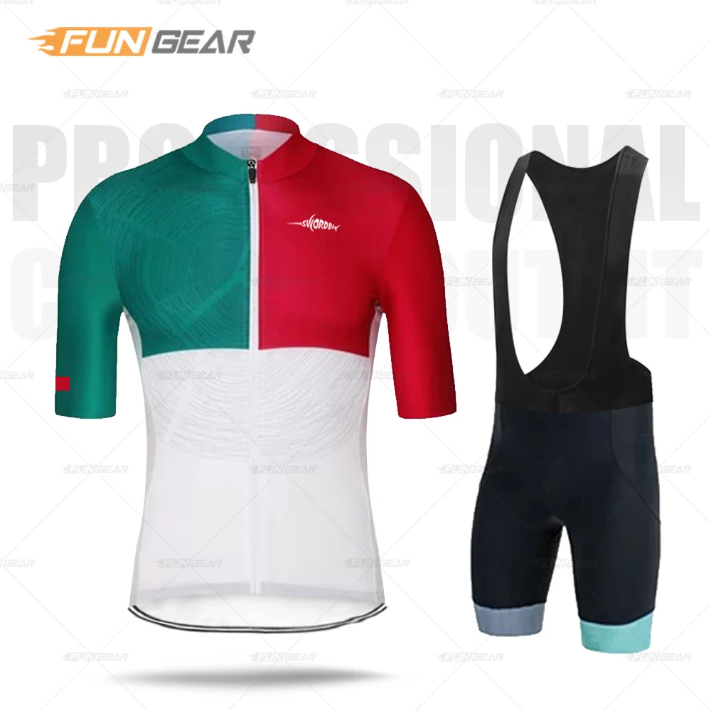 Cycling Clothing Men's Bicycle Jersey Set Summer Cycle Bib Short Ropa Ciclismo Maillot Roupa MTB Road Biking Wear Quick Dry