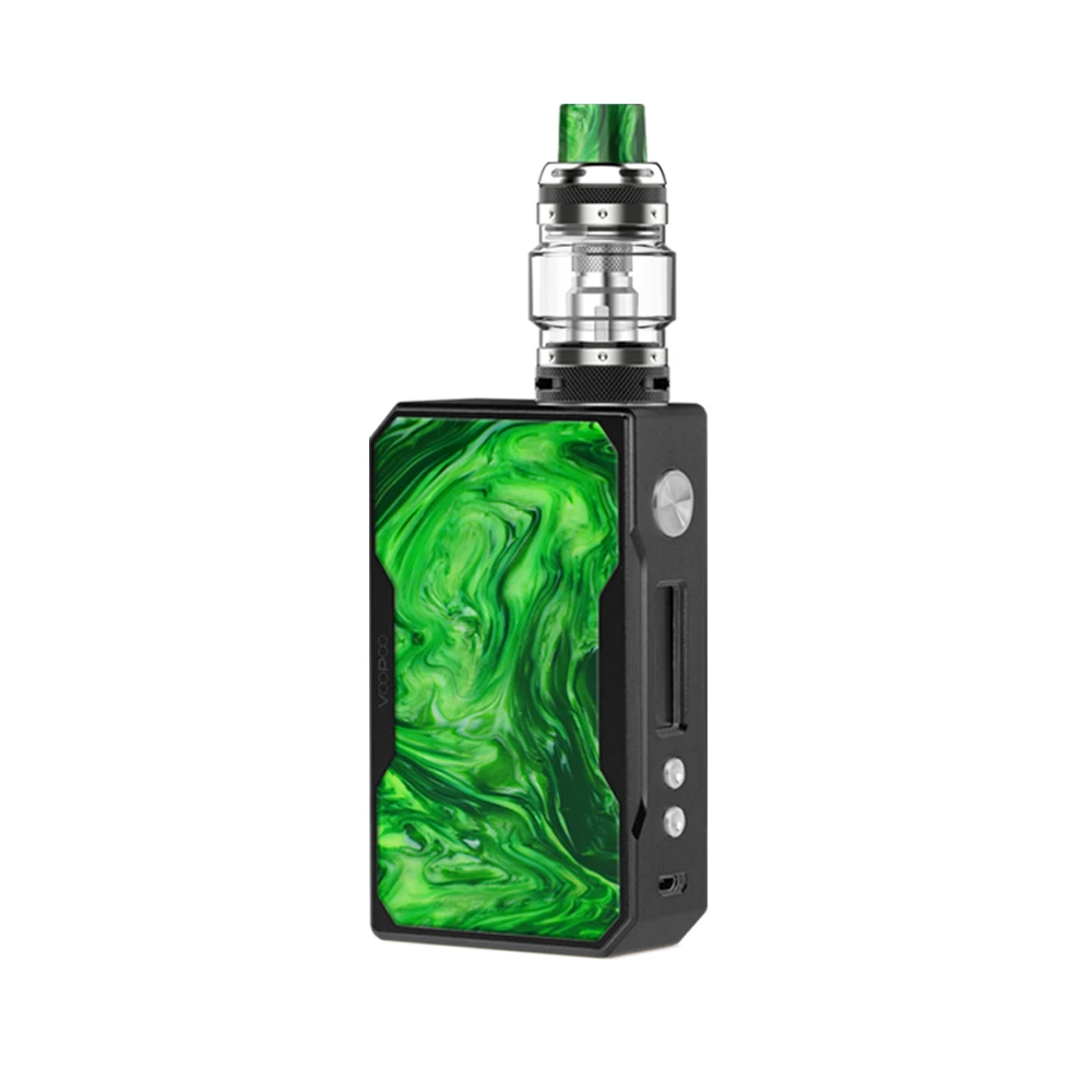 Jade VOOPOO Black Drag 157 Вт TC Mod коробка Vape комплект смоляная пластина Uforce T1 Танк мод Vape комплект подходит Двойной 18650 батарея электронная сигарета - Цвет: Jade