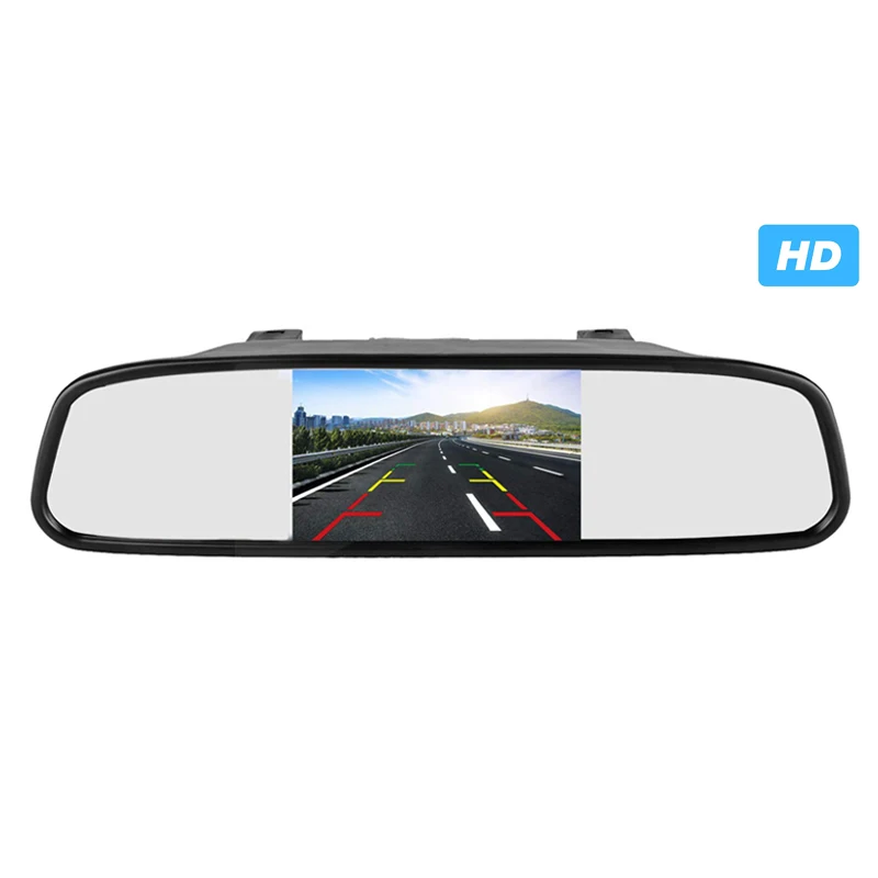 5,0 дюймов TFT lcd цветной автомобильный монитор заднего вида Видео DVD Автомагнитола авто для камеры заднего вида - Цвет: mirror monitor