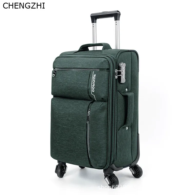 CHENGZHI, ткань Оксфорд, деловой костюм для путешествий, чехол, 20 дюймов, чехол на колесиках, 24 дюйма, чемодан на колесиках