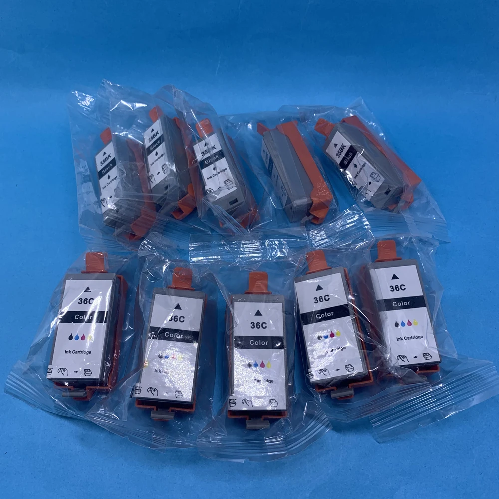 YOTAT 5 комплектов PGI-35 PGI35 PGI-35BK CLI-36 струйных картриджей совместимы с Canon Pixma IP100B IP100 Mini