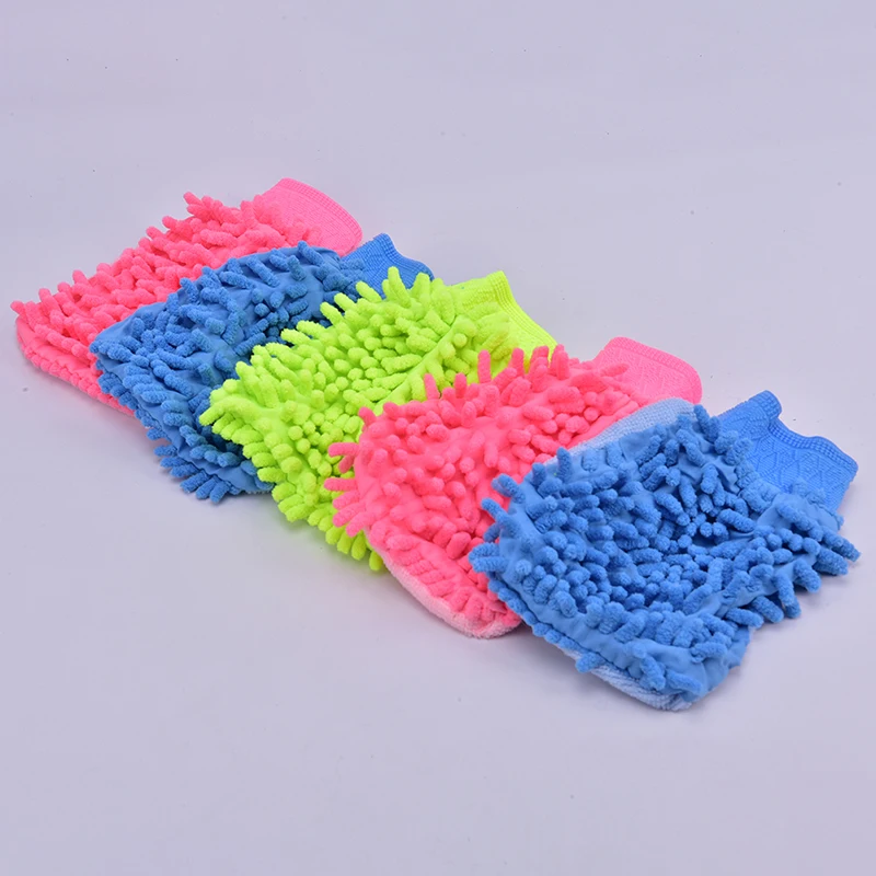 1pc Car Cleaning Washing Tool Wash Glove Ultrafine Fiber Chenille