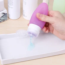3 шт силиконовые дорожные бутылки герметичный контейнер портативный для шампуня лосьон косметический BJStore