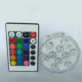 

1 Pc Submersible LED Lights Waterproof Color Changing with Remote Control Light for Vase Aquarium Wedding Xmas Party