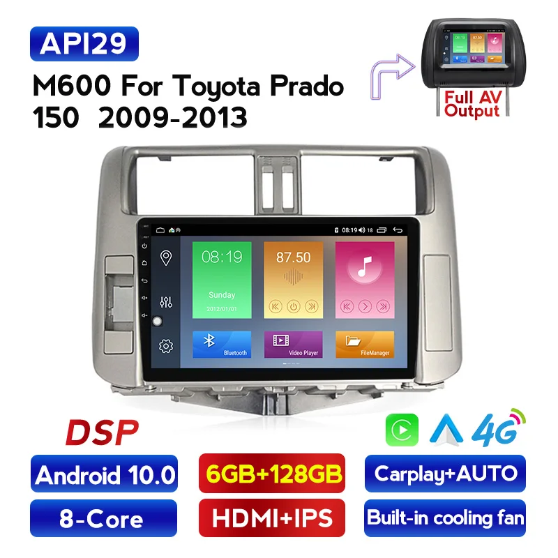 MEKEDE Octa Core 6G RAM автомобильное радио для Toyota Land Cruiser Prado 150 2009-2013 GPS РАДИО wifi кассета |