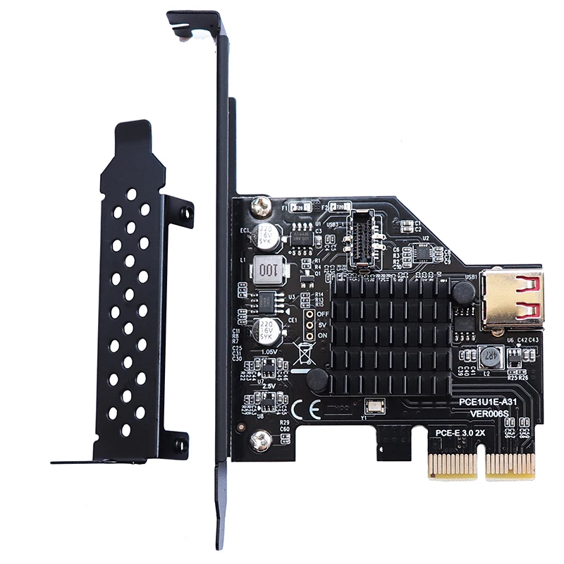 Добавить на карту PCI Express 3 0 USB 1 E карта PCIe адаптер Raiser Type USB3.1 gen2 10 Гбит/с + USB2.0