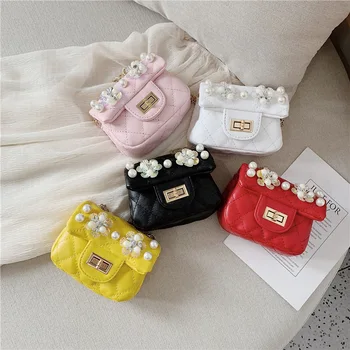 

Children's Messenger Bag Fashion Princess Cute Girl Baby Mini Bag Flower Chain Girl Shoulder Bag