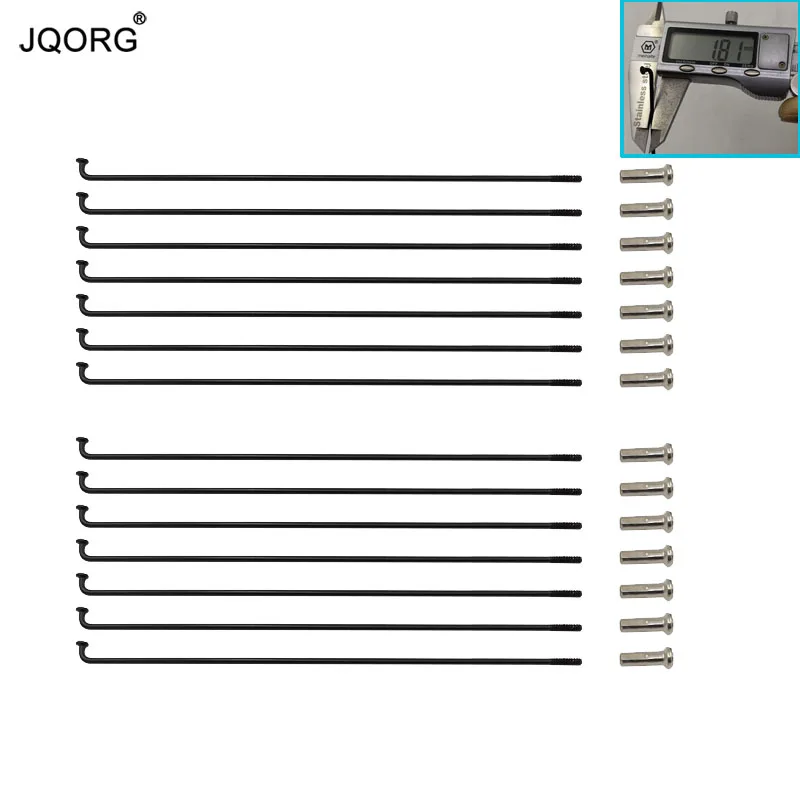 36 штук в партии 15 г диаметр 1,8 мм материал 304 нержавеющая сталь оттенок черная поверхность колеса для горного велосипеда спицы с 14 мм гайки