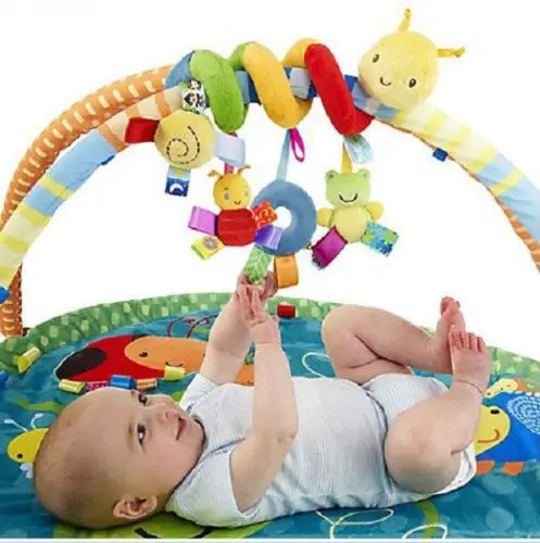 2019 Newest Style Cute Activity Spiral Crib Stroller Car Seat Travel Hanging Toys Baby Rattles Toy 3