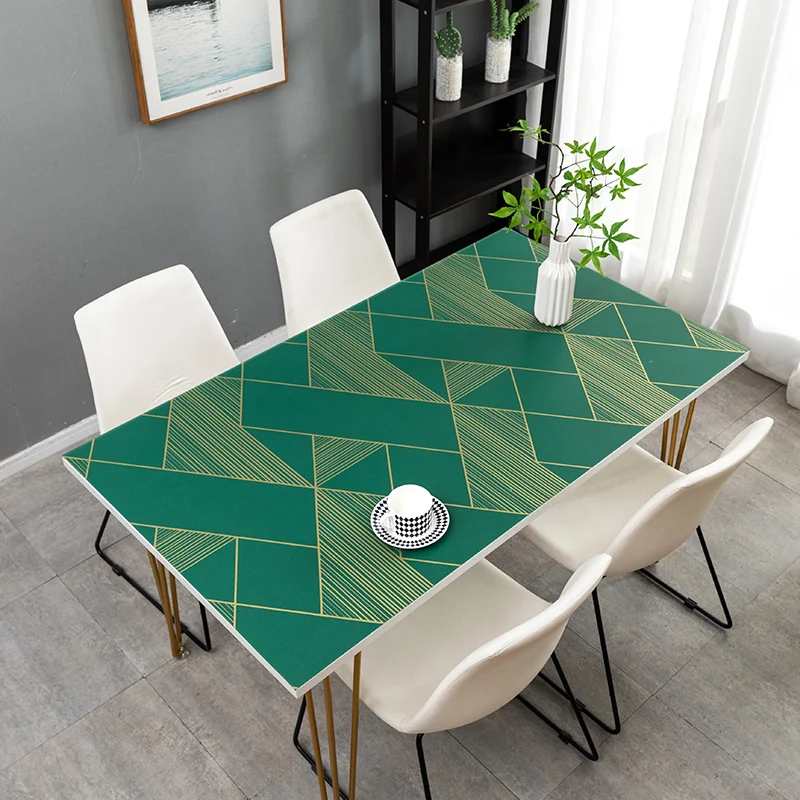 

Upgraded PVC Table Cloths PVC Table Cloth Kitchen Table Cover Tea Table Mat oil-proof Cloth Soft Glass Rectangle Table Cloths
